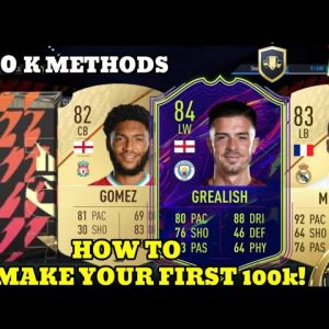 HOW TO MAKE YOUR FIRST 100K ON FIFA 22!! MAKE COINS ON FIFA 22 DOING THESE THINGS!!