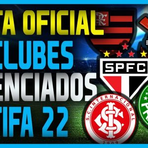 LISTA OFICIAL DE CLUBES E LIGAS LICENCIADAS NO FIFA 22 | CLUBES BRASILEIROS FIFA 22 E LIBERTADORES