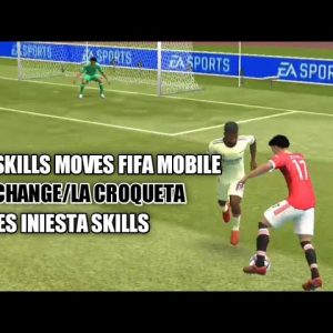 NEW SKILLS MOVES FIFA MOBILE 22 | LANE CHANGE/LA CROQUETA | ANDRES INIESTA SKILLS