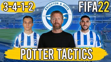 Recreate Graham Potter's 3-4-1-2 Brighton Tactics in FIFA 22 | Custom Tactics Explained