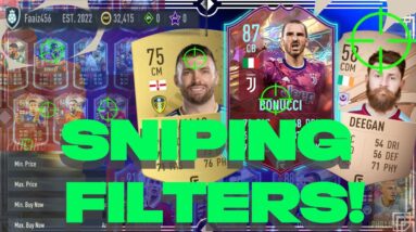 MAKE 100k RIGHT NOW! FIFA 23 BEST SNIPING FILTERS!