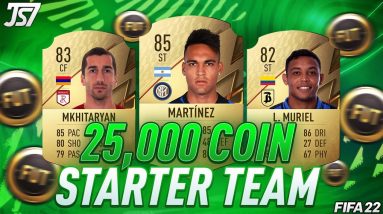 BEST 25,000 COIN STARTER TEAM! OVERPOWERED FIFA 22 STARTER SQUAD! - FIFA 22 ULTIMATE TEAM