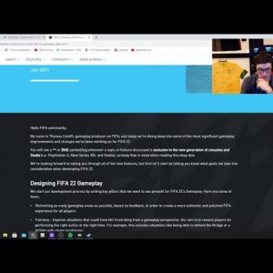 nick leaks DM's with FIFA 22 gameplay developer