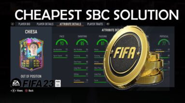 OUT OF POSITION FEDERICO CHIESA CHEAPEST SBC SOLUTION | FIFA 23