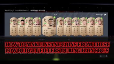 FIFA 22 TRADING TIPS | HOW TO MAKE INSANE COINS FROM THESE LOW BUDGET FILTERS DURING ICON SBC'S