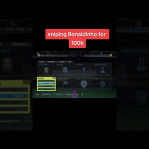 Sniping Ronaldinho for 100K 🔥🔥 | FIFA SNIPING FILTERS
