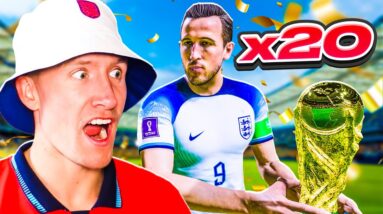 Playing NEW FIFA 23 WORLD CUP MODE... 20x as ENGLAND!