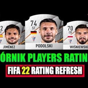 FIFA 22 l GÓRNIK ZABRZE PLAYER RATINGS! 🔥 ft. Podolski, Jimenez, Wiśniewski