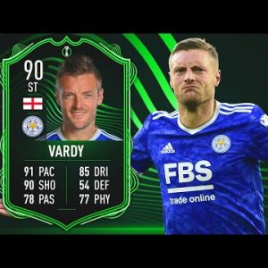 RTTF VARDY REVIEW! 90 JAMIE VARDY PLAYER REVIEW! FIFA 22
