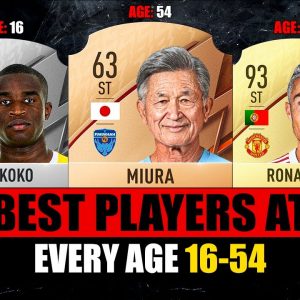 FIFA 22 | BEST PLAYERS AT EVERY AGE 16-54! 😱🔥 ft. Ronaldo, Miura, Moukoko…