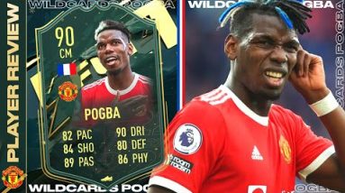 OMG HE'S CRACKED! 😱 90 Winter Wildcards Pogba FIFA 22 Player Review