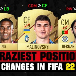 FIFA 22 | CRAZIEST POSITION CHANGES IN FIFA 22! 😲😂 ft. B. Silva, Young, Malinovskyi… etc