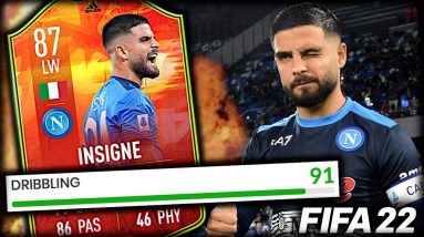 SILKY SMOOTH😍 87 NUMBERS UP LORENZO INSIGNE REVIEW | FIFA 22