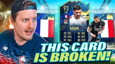 THIS CARD IS BROKEN! 93 TOTS AOUAR PLAYER REVIEW! FIFA 21 Ultimate Team