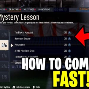 HOW TO COMPLETE HISTORY MYSTERY LESSON OBJECTIVE *FAST* - FIFA 23 ULTIMATE TEAM #fifa23  #shorts