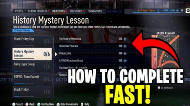 HOW TO COMPLETE HISTORY MYSTERY LESSON OBJECTIVE *FAST* - FIFA 23 ULTIMATE TEAM #fifa23  #shorts