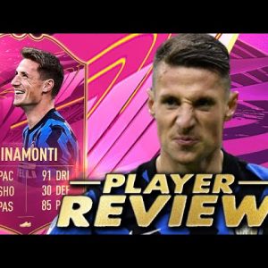 NEW GAMEPLAY OBJ!😮 95 FUTTIES PINAMONTI PLAYER REVIEW! GAMEPLAY OBJECTIVE FIFA 21 ULTIMATE TEAM