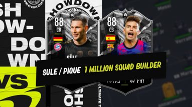 I COMPLETED BOTH SHOWDOWN PIQUE AND SULE AND BUILT A 1 MILLION SQUAD BUILDER AROUND THEM ON FIFA 22