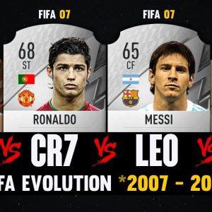 Ronaldo VS Messi VS Neymar VS Mbappé FIFA EVOLUTION! 👀🤯 | FIFA 07 - FIFA 22